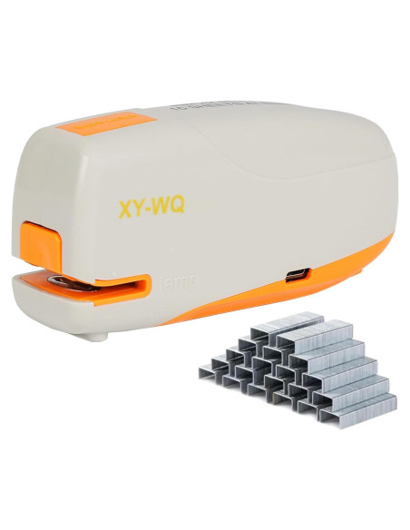 Grapadora Eléctrica Automática XY-WQ Gris - Capacidad 15 Hojas