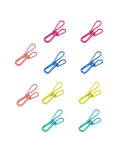 Clips de Metal Multipropósito CUARUSUIKA - Paquete de 10