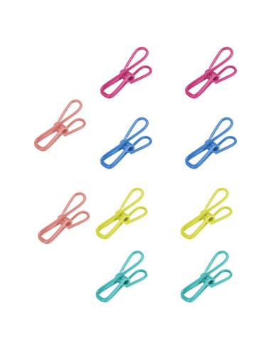 Clips de Metal Multipropósito CUARUSUIKA - Paquete de 10