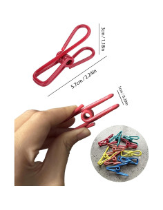 Clips de Metal Multipropósito CUARUSUIKA - Paquete de 10 2