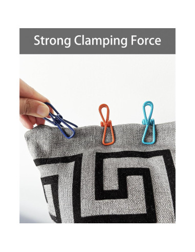 Clips de Metal Multipropósito CUARUSUIKA - Paquete de 10