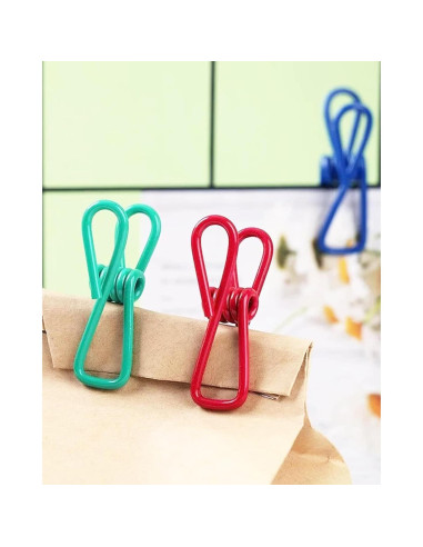 Clips de Metal Multipropósito CUARUSUIKA - Paquete de 10