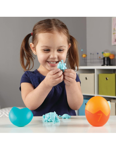 Juego de Actividades Matemáticas Dinosaurios Learning Resources, 65 Piezas