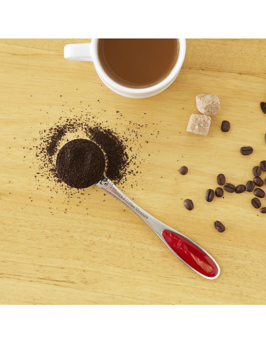 Cuchara para Café RSVP International 2 Cucharadas Acrílico Rojo