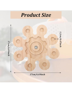 Juguete Masticable para Chinchilla Hpmjz Copo de Nieve 17x17cm 2