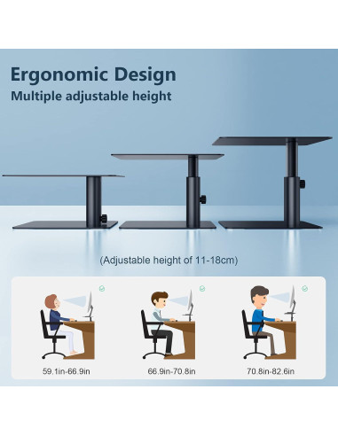 Soporte para Monitor Nillkin Ajustable Ergonómico Aluminio Negro