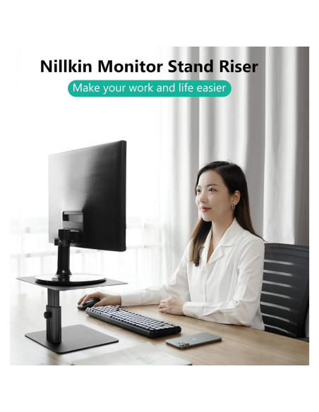 Soporte para Monitor Nillkin Ajustable Ergonómico Aluminio Negro