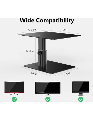 Soporte para Monitor Nillkin Ajustable Ergonómico Aluminio Negro