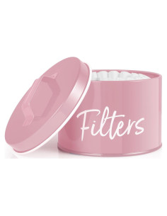 Soporte para Filtros de Café DRASTAR Rosa, Almacenamiento Grande