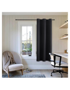 Cortina Blackout ChrisDowa 73.66x101.6cm Negra Aislante