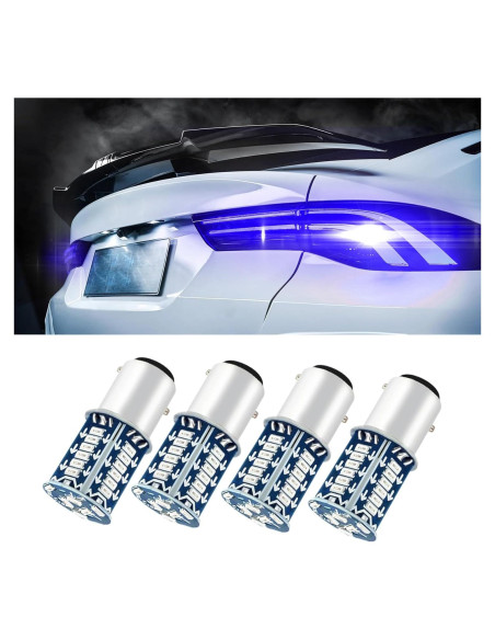 4 Bombillas LED 1157 Kutyun Azul para Luces de Freno 12V