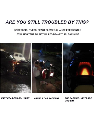 4 Bombillas LED 1157 Kutyun Azul para Luces de Freno 12V