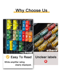 Fusibles Estándar 2A Riseuvo para Automóviles - 20pcs 32V 2