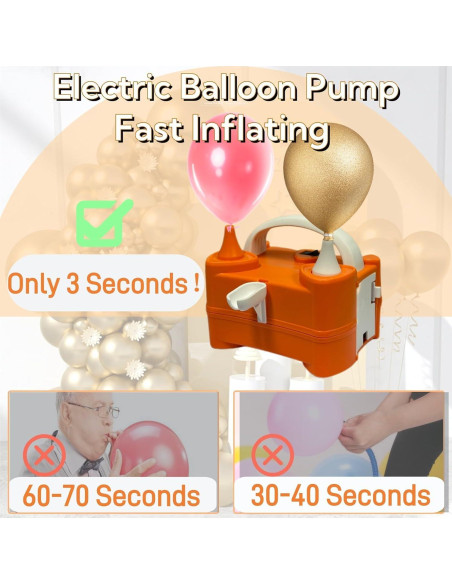 Bomba de Globo Eléctrica Ceither 600W Doble Boquilla