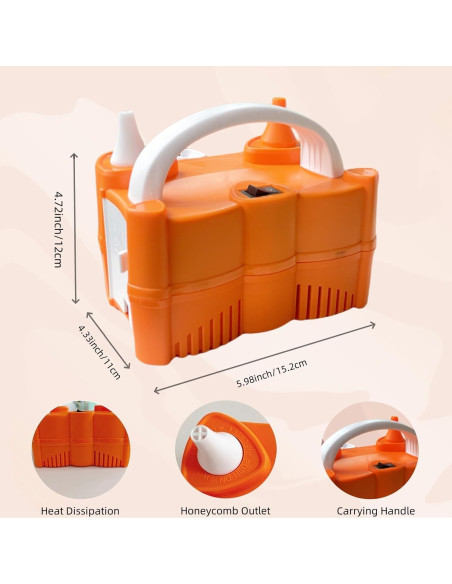 Bomba de Globo Eléctrica Ceither 600W Doble Boquilla