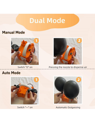 Bomba de Globo Eléctrica Ceither 600W Doble Boquilla