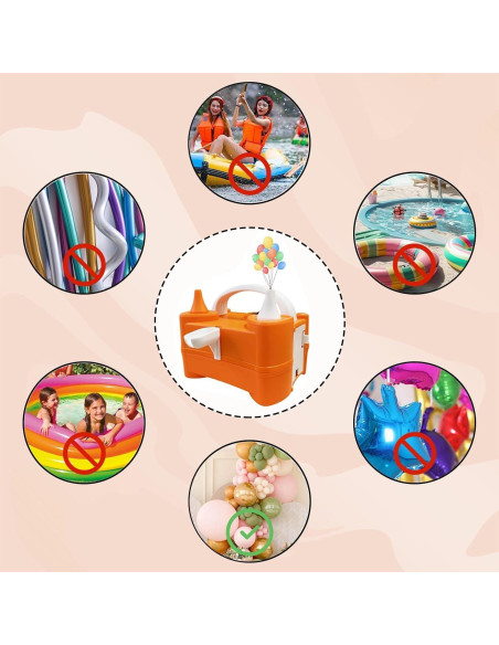 Bomba de Globo Eléctrica Ceither 600W Doble Boquilla