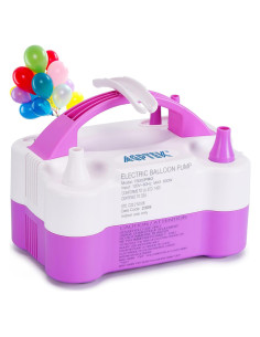 Bomba de Aire Eléctrica AGPtEK BP59P 600W Rosa y Blanca