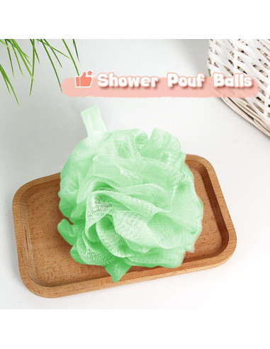 10 Esponjas de Ducha Loofah Meirrnyyu 13 cm Exfoliantes Colores