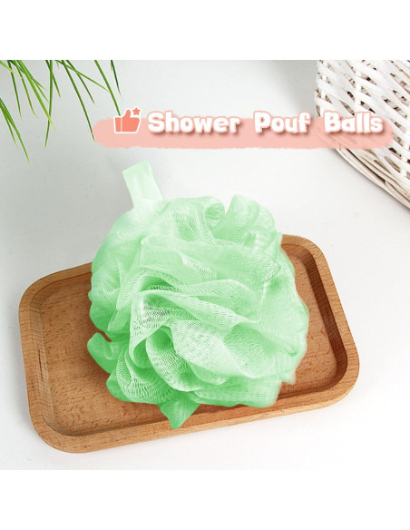 10 Esponjas de Ducha Loofah Meirrnyyu 13 cm Exfoliantes Colores
