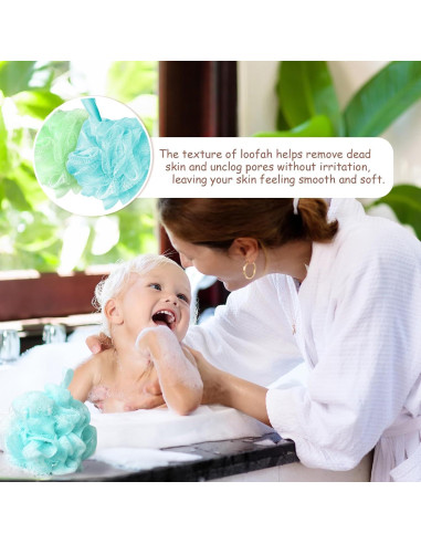 10 Esponjas de Ducha Loofah Meirrnyyu 13 cm Exfoliantes Colores