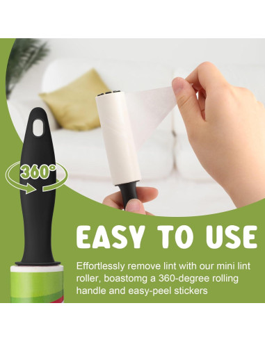 Hushee Mini Rodillos Quitapelusas 8 Pcs para Ropa y Muebles