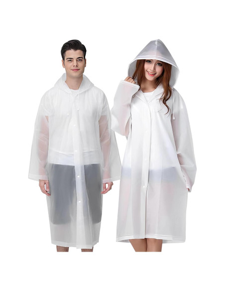 Ponchos de Lluvia Cosowe Reutilizables para Adultos 2 Pcs