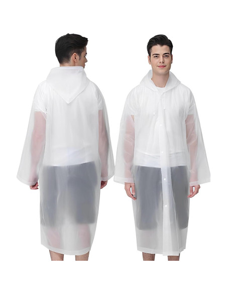 Ponchos de Lluvia Cosowe Reutilizables para Adultos 2 Pcs