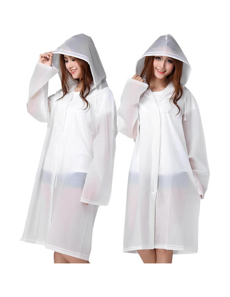 Ponchos de Lluvia Cosowe Reutilizables para Adultos 2 Pcs