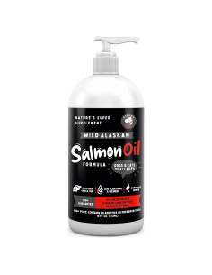 Aceite de Salmón Salvaje de Alaska 473ml para Perros y Gatos