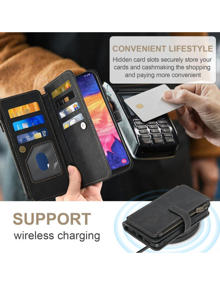 Funda Asuwish para Samsung Galaxy A10e con tapa y soporte