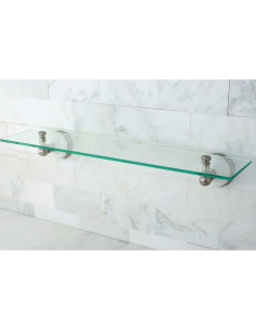 Estante de vidrio Kingston Brass BA1119SN níquel cepillado 55.88 cm 2