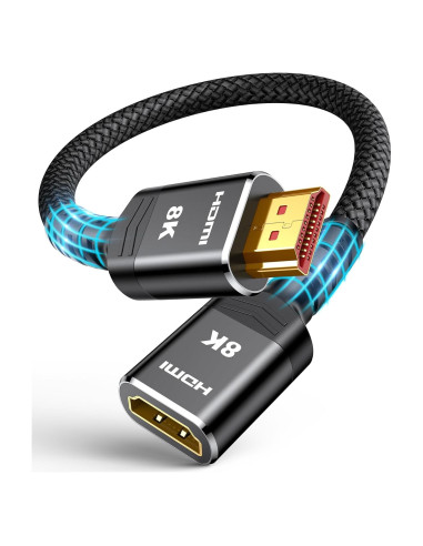 Extensor HDMI Highwings 8K 0.15m Macho a Hembra Compatible PS5