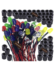 50 Pcs LED Pre Cableado 8MM 24V Multicolor Ltvystore