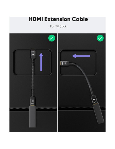 Extensor HDMI Highwings 8K 0.15m Macho a Hembra Compatible PS5