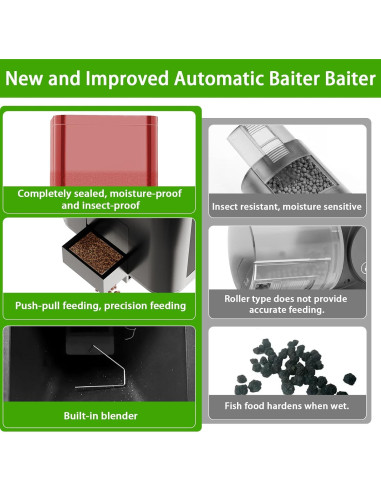 Dispensador Automático de Comida para Peces ZWJBSGY 320ML LCD