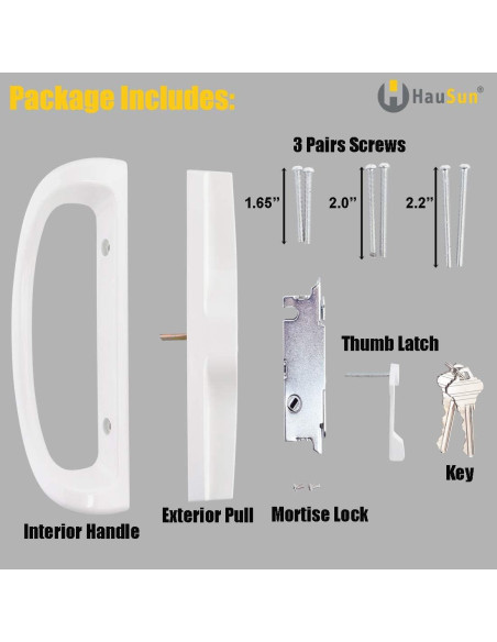 Juego de Manijas para Puerta Corrediza HauSun con Cerradura