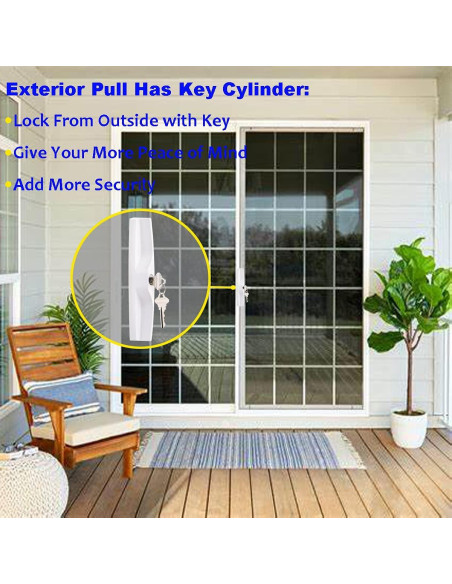 Juego de Manijas para Puerta Corrediza HauSun con Cerradura