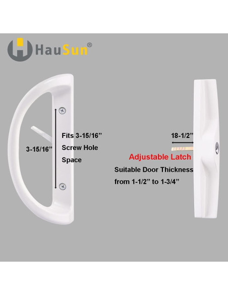 Juego de Manijas para Puerta Corrediza HauSun con Cerradura