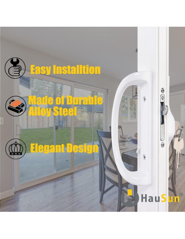 Juego de Manijas para Puerta Corrediza HauSun con Cerradura