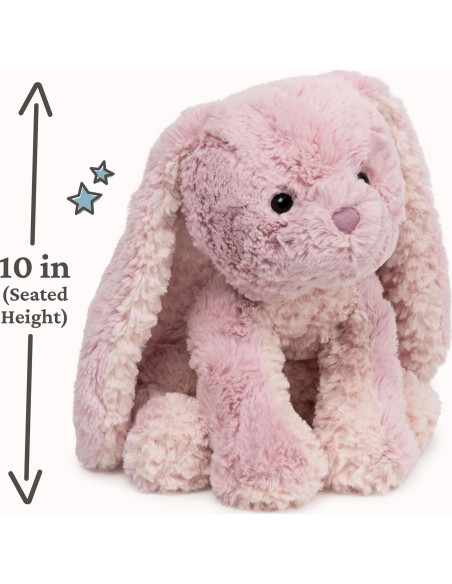Conejo de Peluche GUND Cozys Rosa 25.4 cm Suave y Abrazable