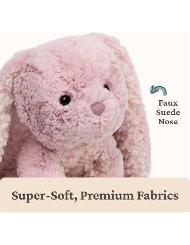 Conejo de Peluche GUND Cozys Rosa 25.4 cm Suave y Abrazable