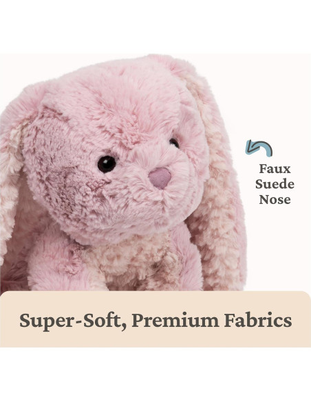 Conejo de Peluche GUND Cozys Rosa 25.4 cm Suave y Abrazable