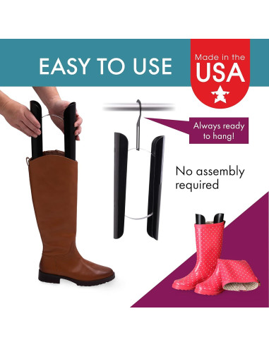 Insertos moldeadores de botas Dial Industries, Negro, 15.24x31.75cm