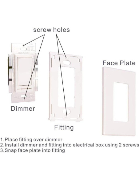 Interruptor Regulador Cloudy Bay 600W LED/CFL/Incandescente