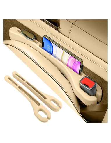 Relleno Espacio entre Asientos de Coche KIFIDAN Beige 2 Piezas