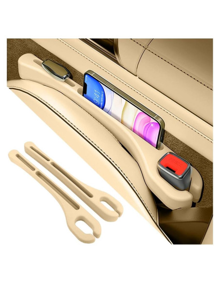 Relleno Espacio entre Asientos de Coche KIFIDAN Beige 2 Piezas