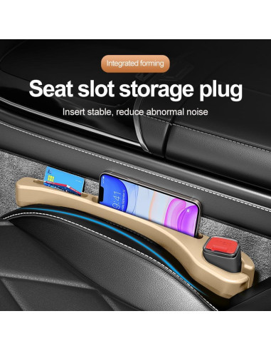 Relleno Espacio entre Asientos de Coche KIFIDAN Beige 2 Piezas