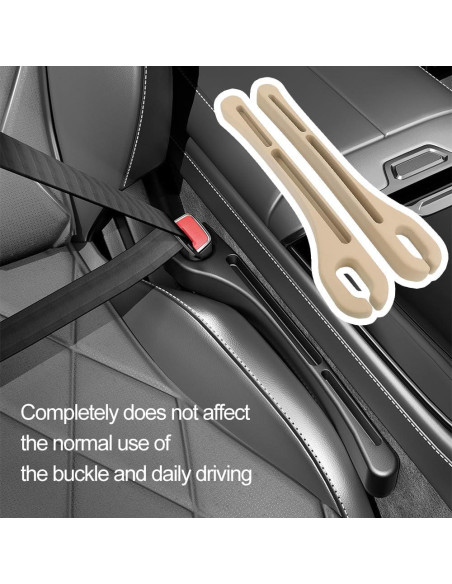 Relleno Espacio entre Asientos de Coche KIFIDAN Beige 2 Piezas