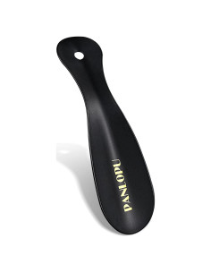 Cuerno de zapato de metal PANLOPU 19 cm ergonómico negro